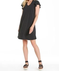 Buy ๐ฅ Another Love Sigrid Ruffle Sleeve V Neck ๐ Dress in Black - ๐ฉ women ๐