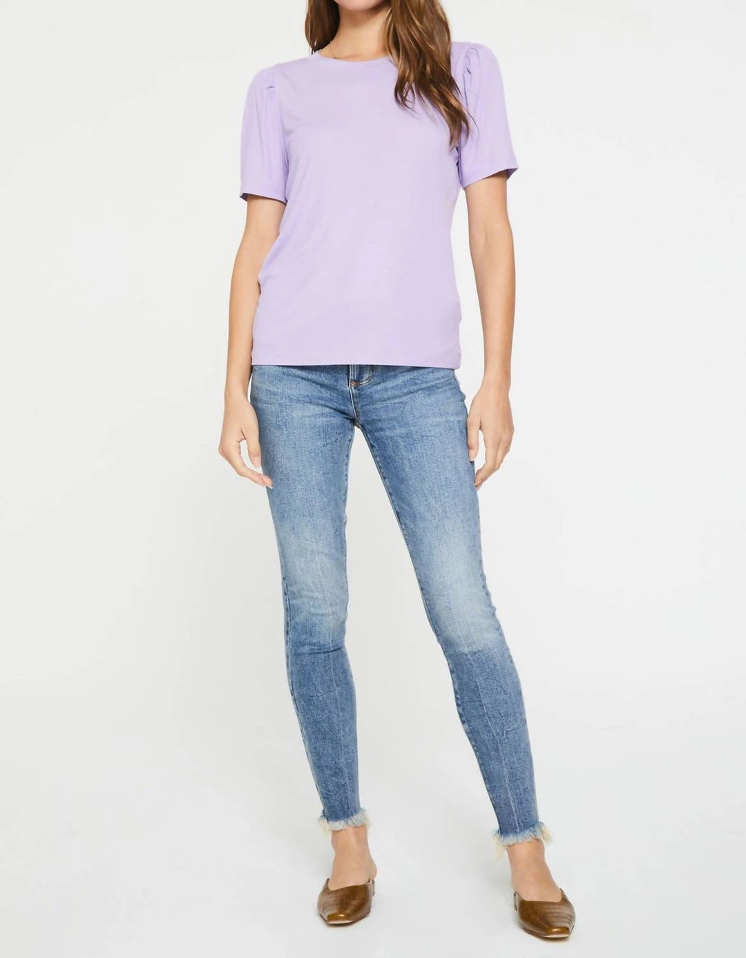 Best reviews of 🤩 Another Love Siena Rib Shirred Top in Lilac - 👩 women 👍 - Image 2