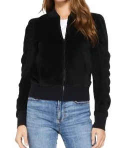 Top 10 🌟 Another Love Kaya Velour Jacket in Black - 👩 women ❤️
