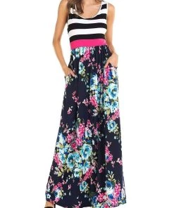 New ❤️ Hazel Blues Crossed In Love Maxi 👗 Dress in Multi - 👩 women ⌛