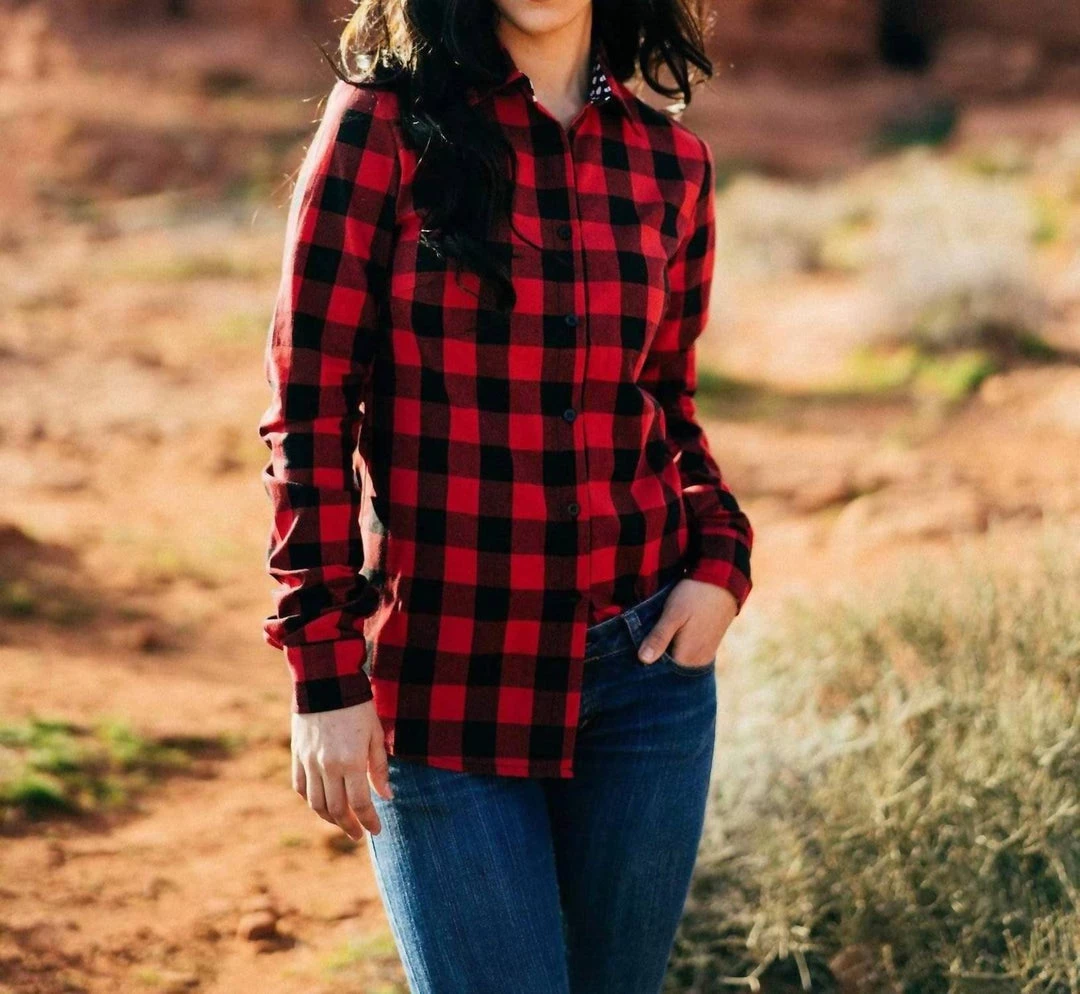 Best deal โค๏ธ Hazel Blues Button My Dots Top in Red - ๐ฉ women โค๏ธ - Image 2