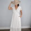 Best Sale 😉 Hazel Blues Boho Dreams Lace 👗 Dress in Blanc - 👩 women 🧨