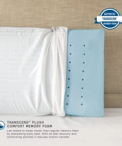 Best Pirce 🥰 SensorPEDIC Ultra Comfort Transcend Memory Foam Jumbo Bed Pillow 😉