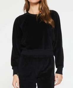 Wholesale 👍 Another Love Camille Raglan Sweatshirt in Black - 👩 women 🤩