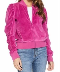 Best reviews of โค๏ธ Another Love Kaya Velour Jacket in Magenta - ๐ฉ women ๐