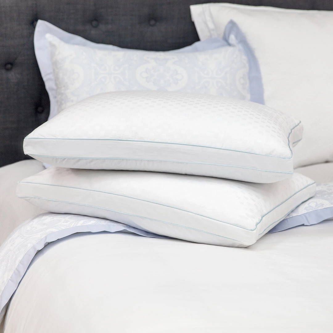 Promo ๐ SensorPEDIC Luxury Dual Comfort Reversible Standard Bed Pillow with 400 Thread Count Cotton Cover - 2 Pack ๐